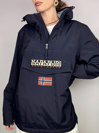 Doudoune parka marine NAPAPIJRI L vintage