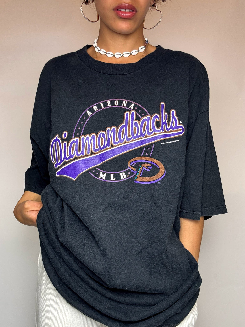 ARIZONA DIAMONDBACK XXL Vintage schwarzes T-Shirt