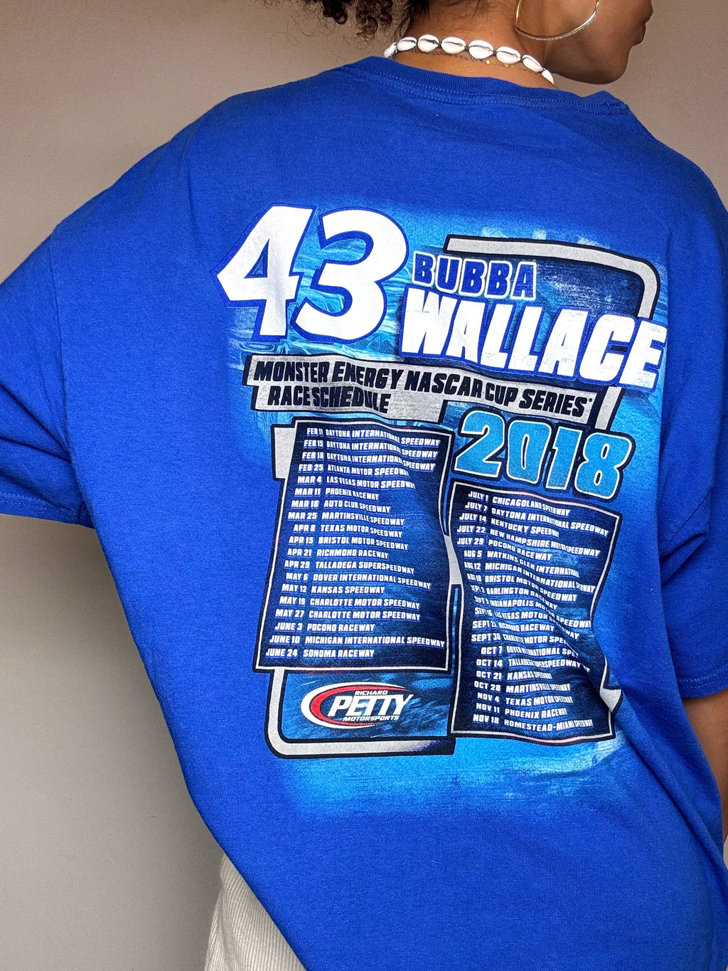 Vintage blaues NASCAR XXL T-Shirt