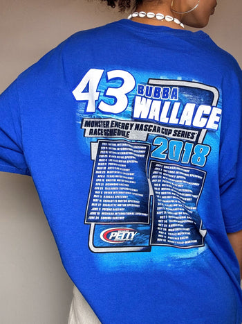 Tee shirt bleu NASCAR XXL vintage