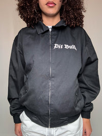 Schwarze Vintage Bomberjacke M für den Sommer