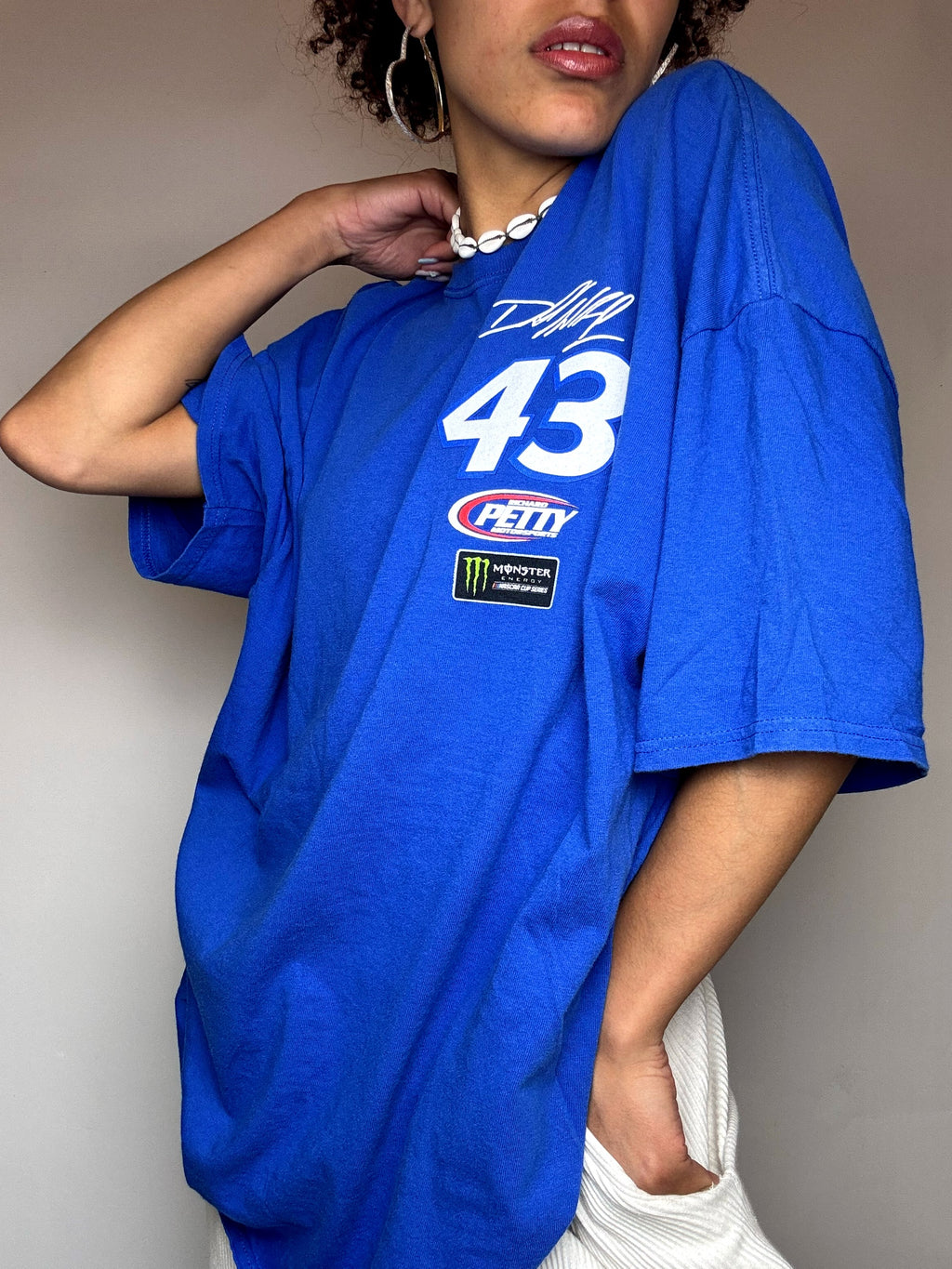 Vintage blaues NASCAR XXL T-Shirt