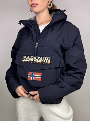 Doudoune parka marine NAPAPIJRI L vintage