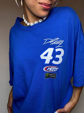 Tee shirt bleu NASCAR XXL vintage