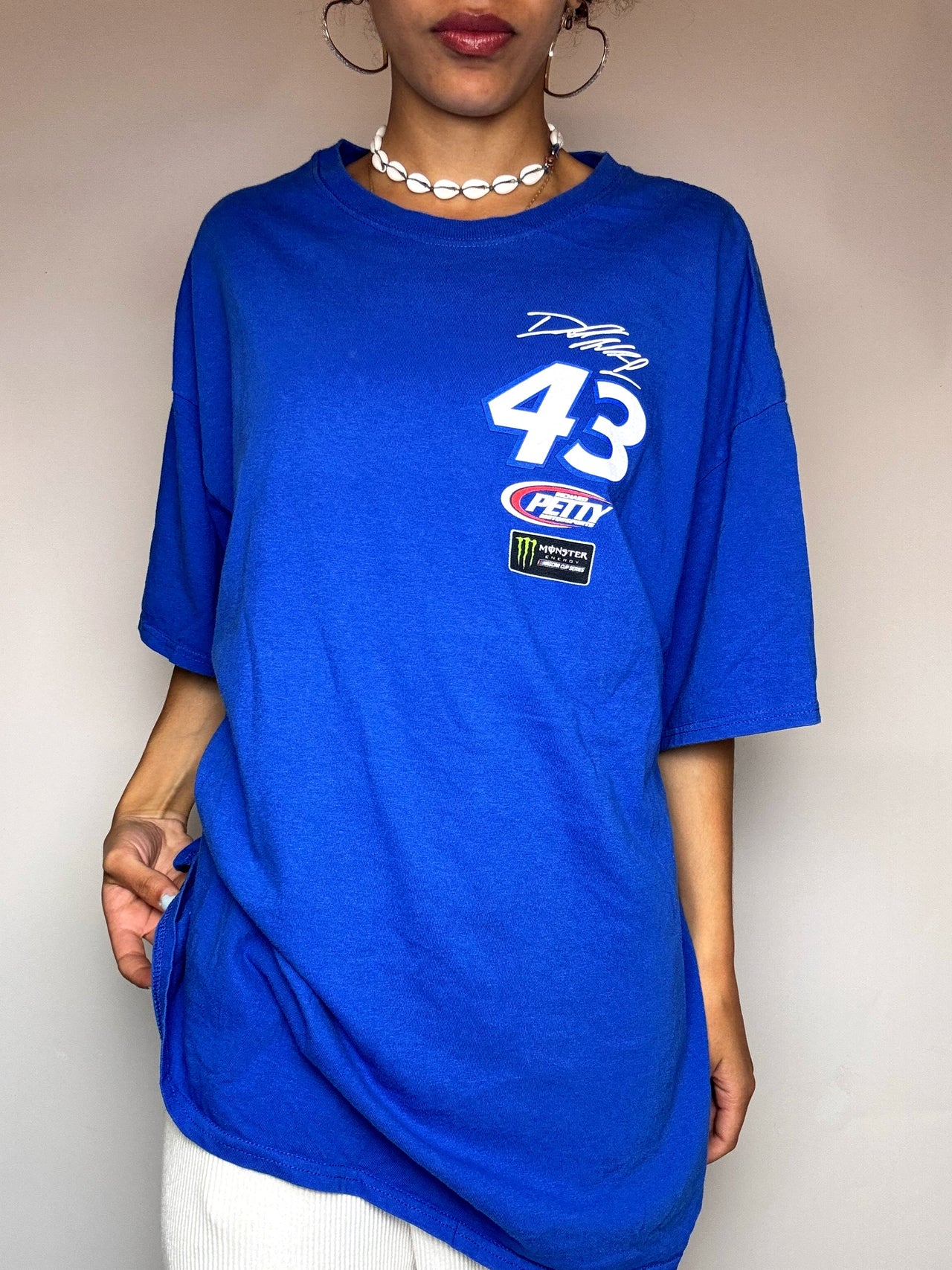 Tee shirt bleu NASCAR XXL vintage