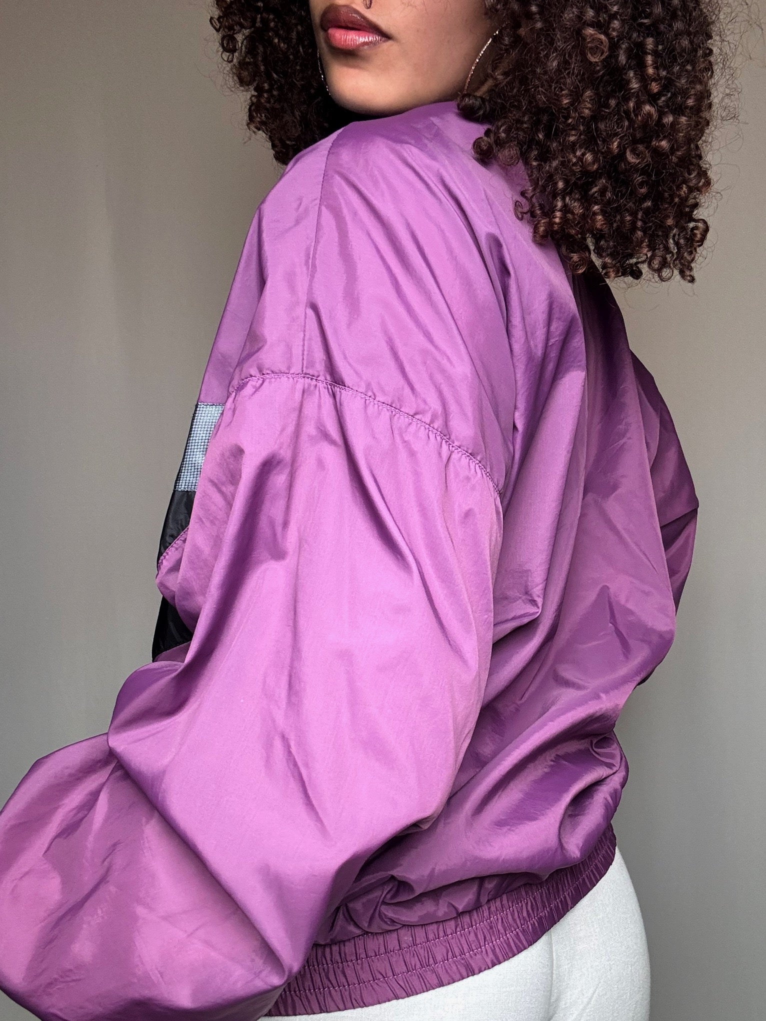 Jacket de sport Adidas violet L vintage
