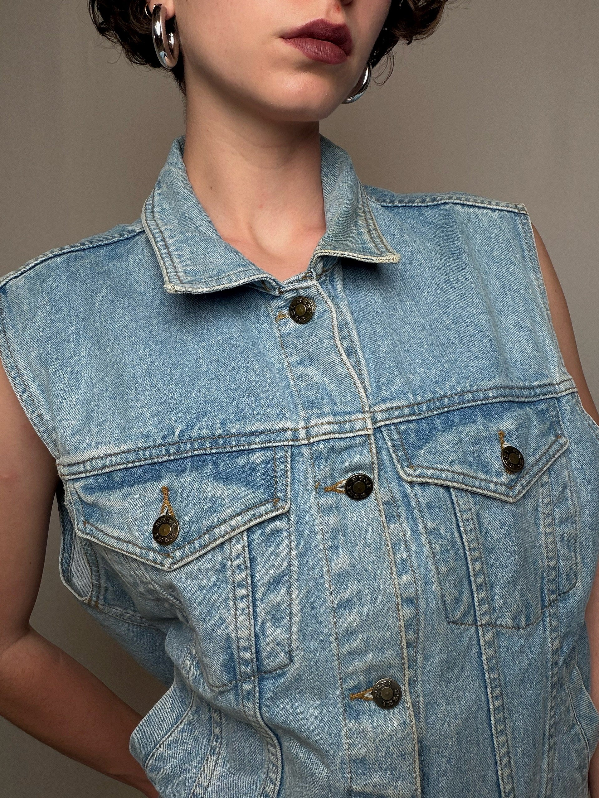 Gilet en denim S/M vintage