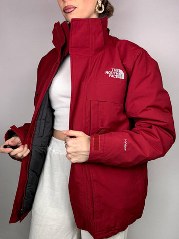 Doudoune parka rouge THE NORTH FACE S vintage