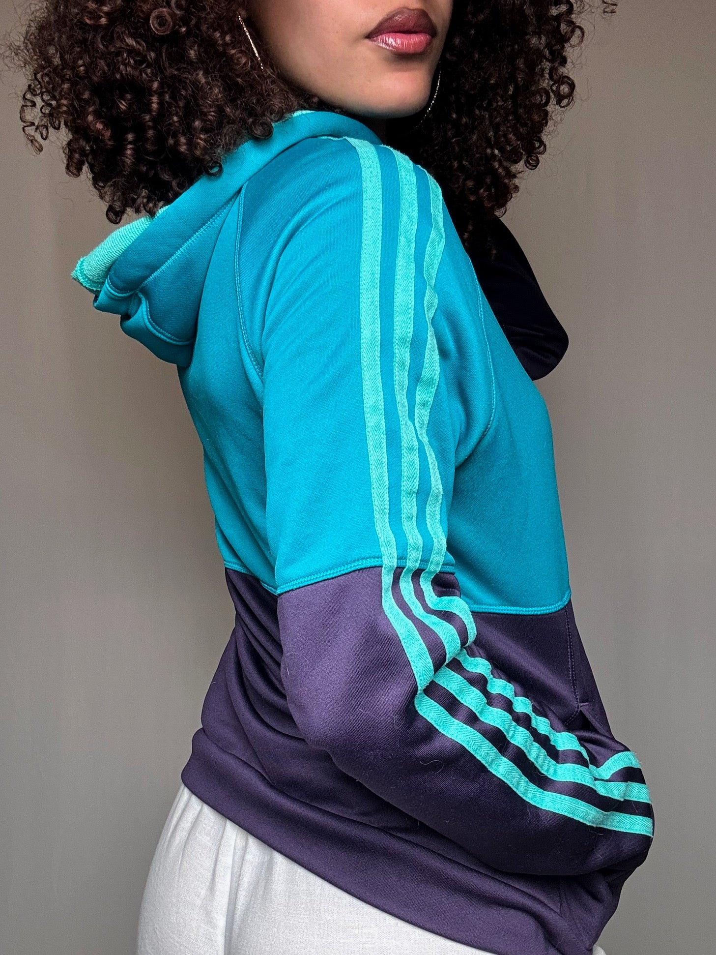 Jacket de sport bicolore Adidas M vintage