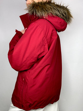 Doudoune parka rouge THE NORTH FACE S vintage