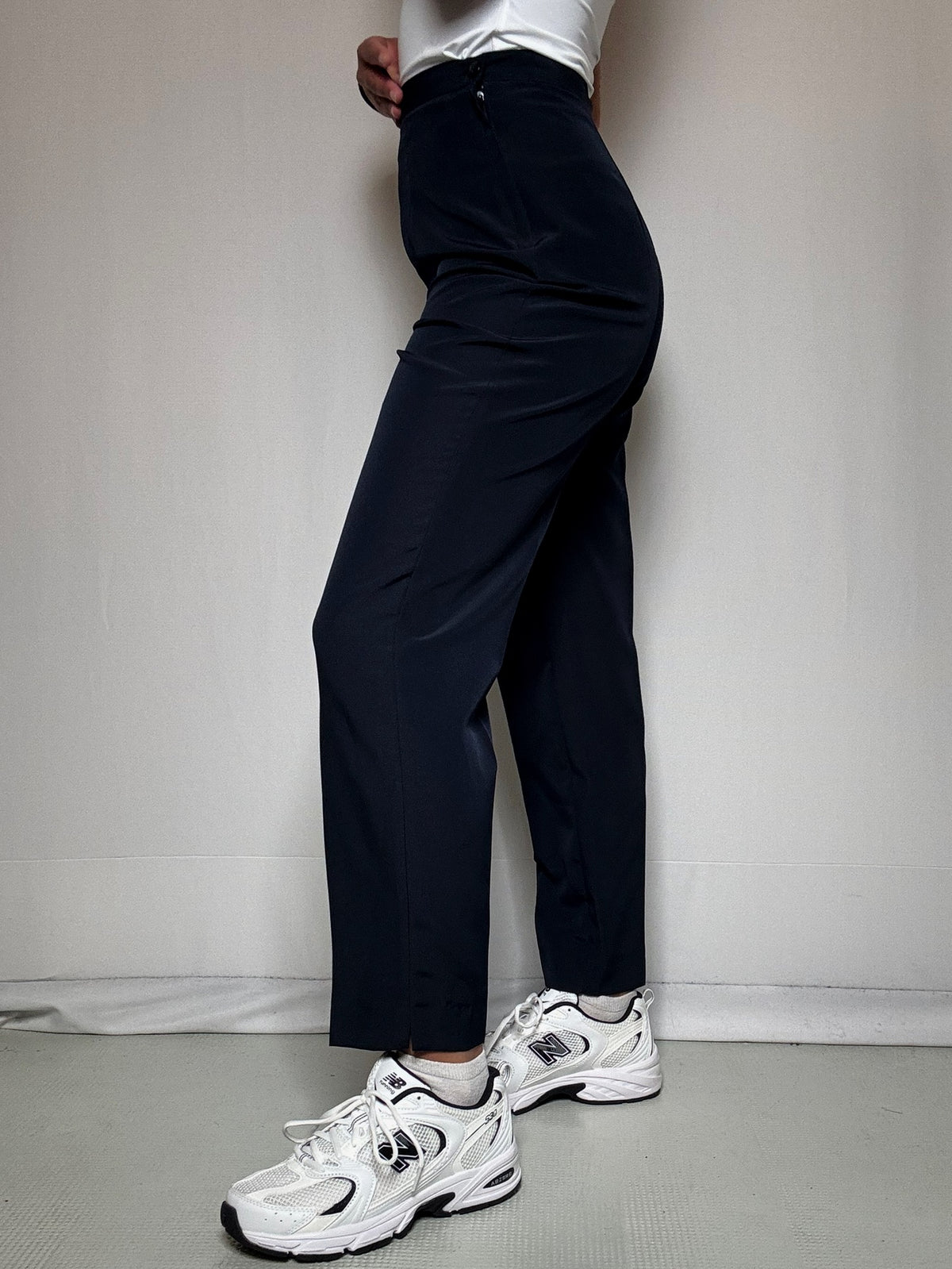 Pantalon navy en soie XS/S vintage