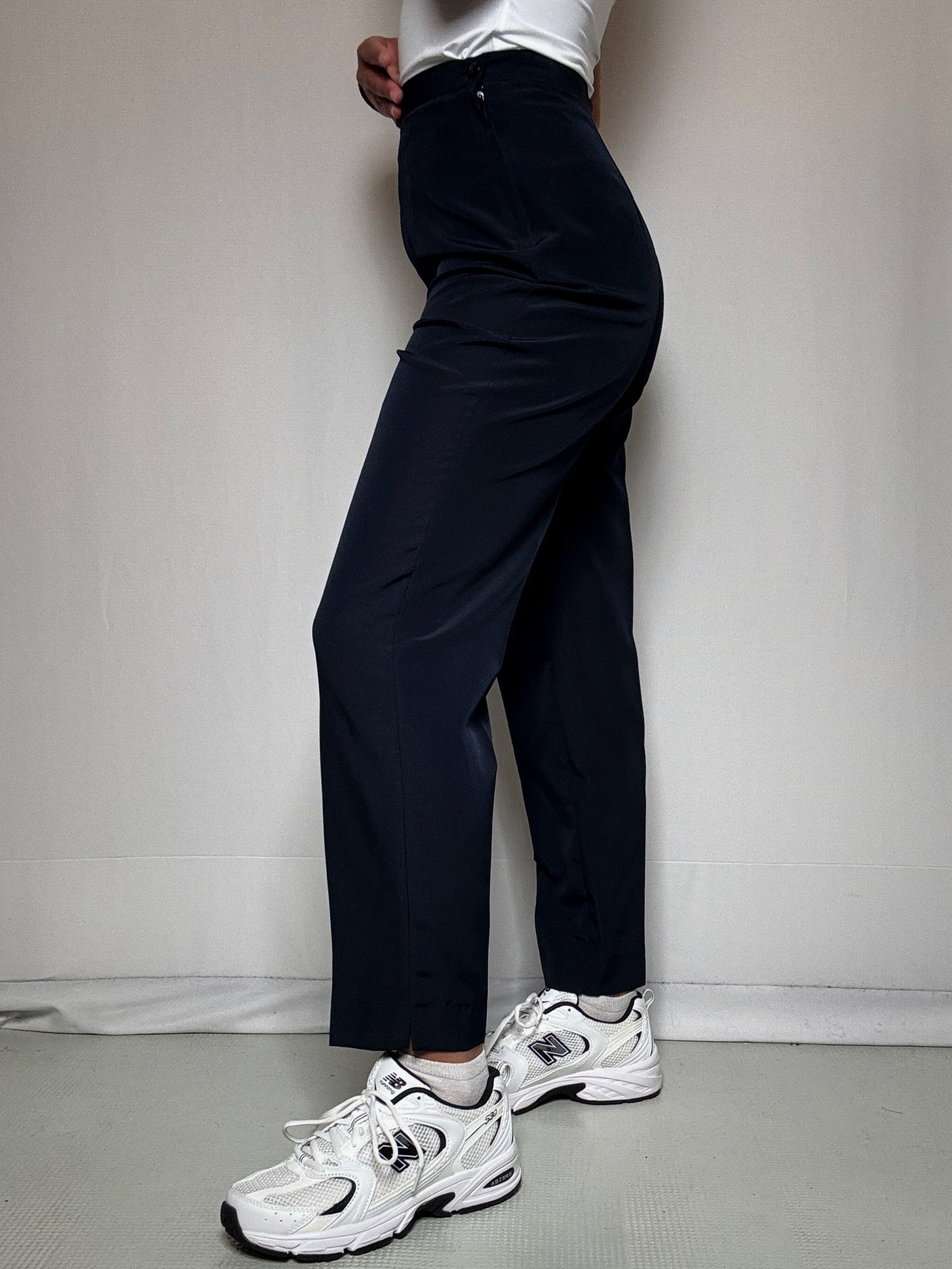 Pantalon navy en soie XS/S vintage