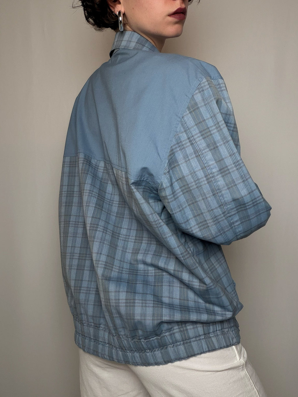 Wende-Sommerjacke blau XL Vintage