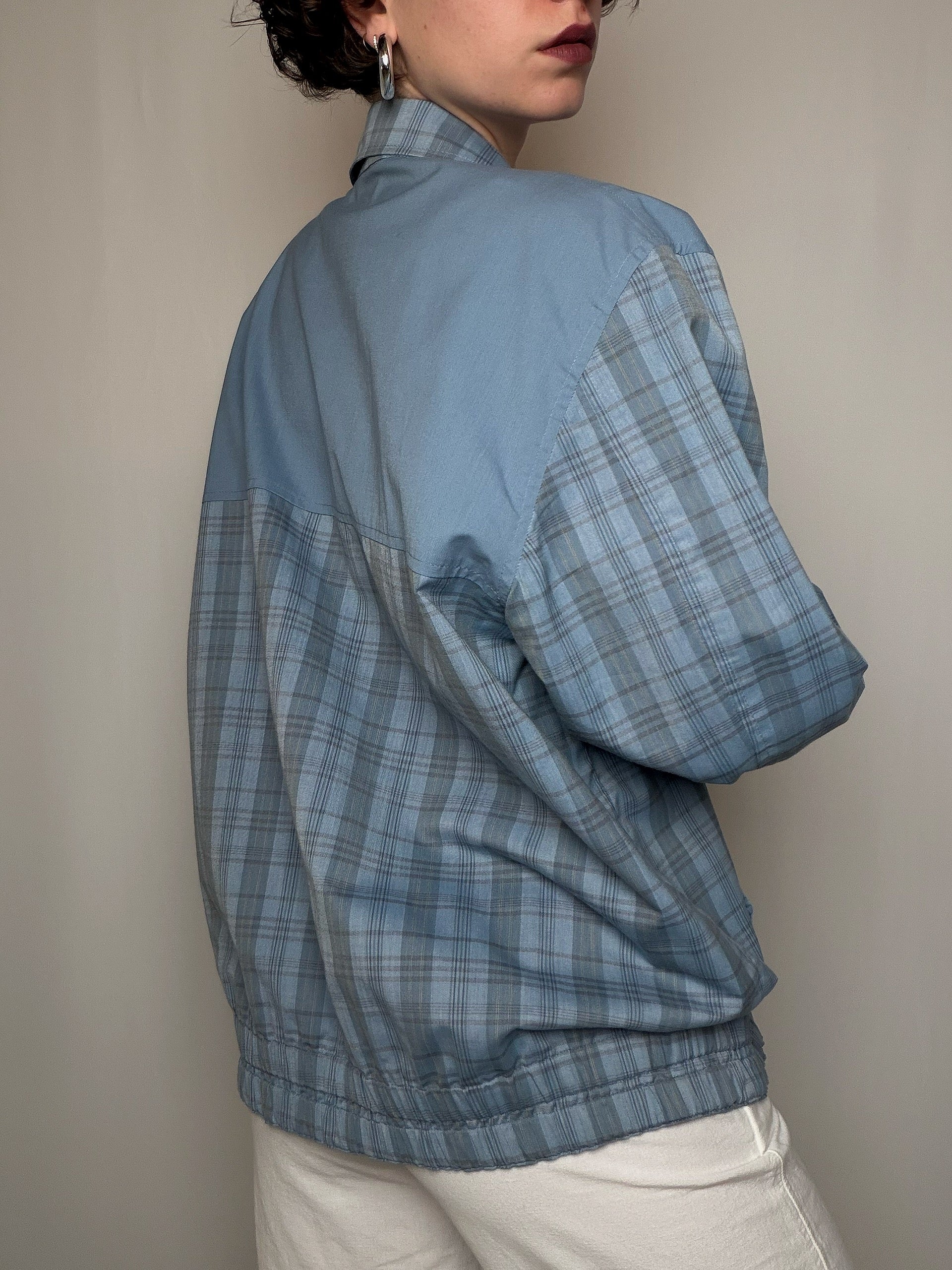 Wende-Sommerjacke blau XL Vintage