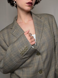 Blazer à carreaux L vintage