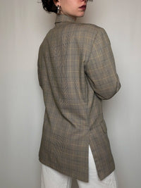 Blazer à carreaux L vintage
