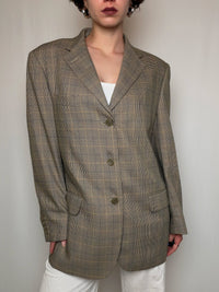 Blazer à carreaux L vintage