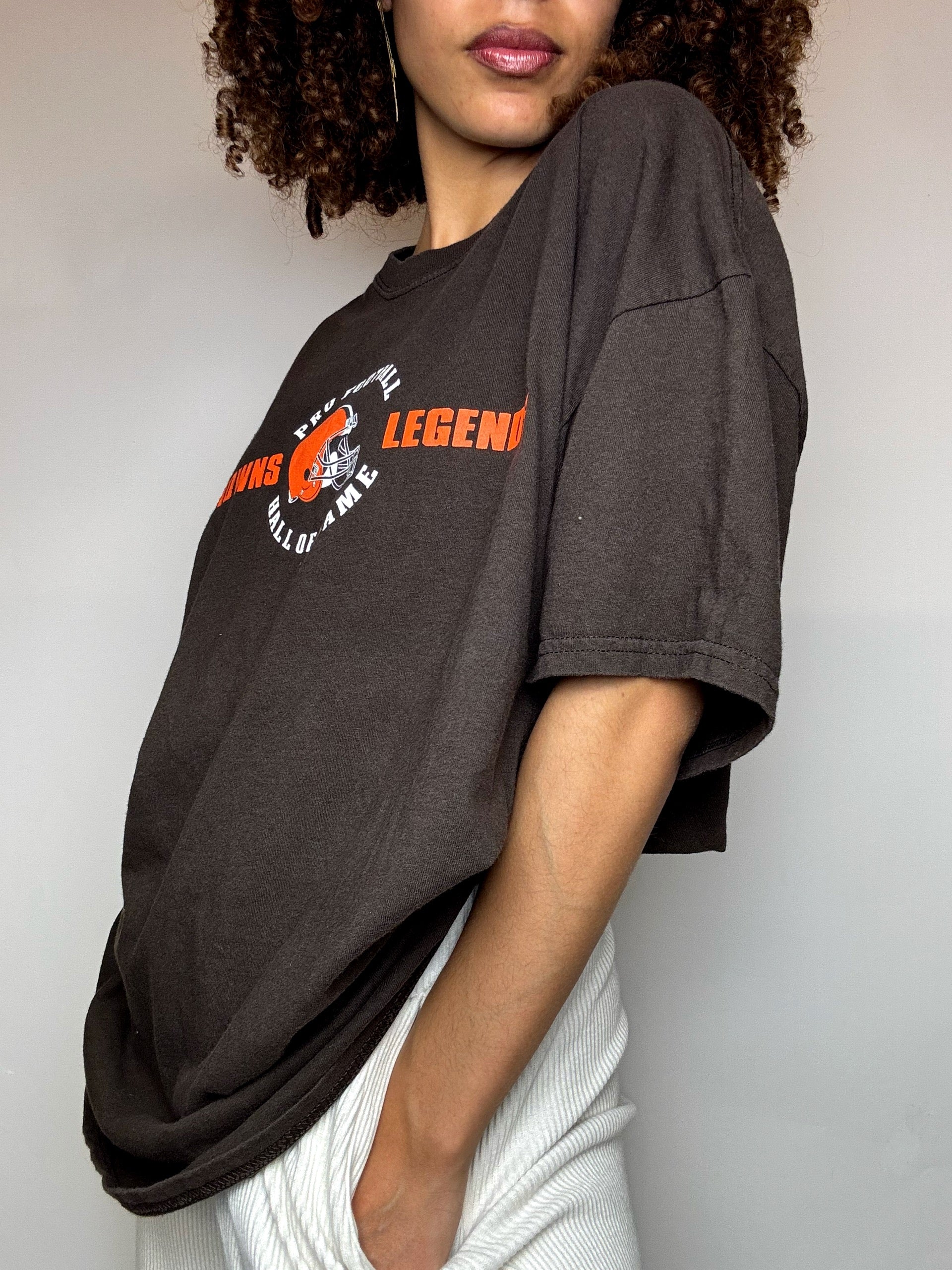 Tee shirt marron BROWNS LEGEND XL vintage