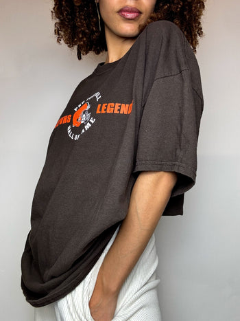 Tee shirt marron BROWNS LEGEND XL vintage