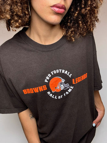 Tee shirt marron BROWNS LEGEND XL vintage