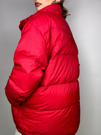 TOM TAILOR Vintage rote puffige Daunenjacke