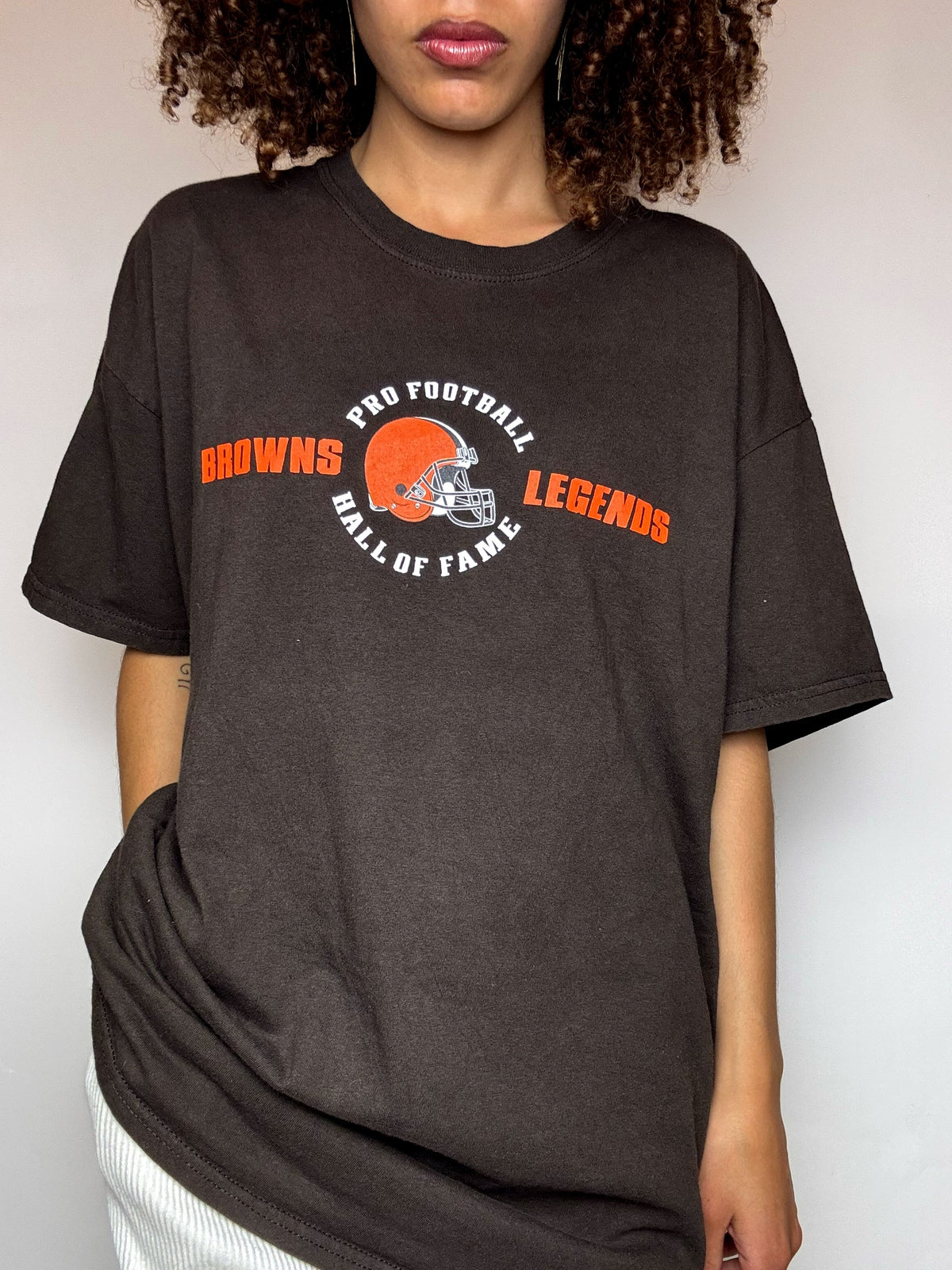 Tee shirt marron BROWNS LEGEND XL vintage