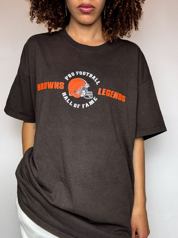 Tee shirt marron BROWNS LEGEND XL vintage