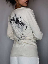 pull en cashmere beige S vintage