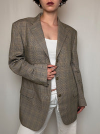 Blazer à carreaux L vintage