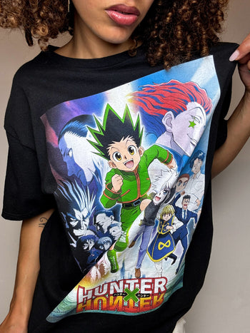 Tee shirt noir HUNTER x HUNTER L vintage