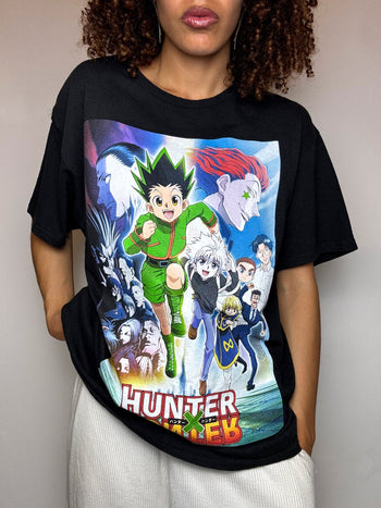 Tee shirt noir HUNTER x HUNTER L vintage