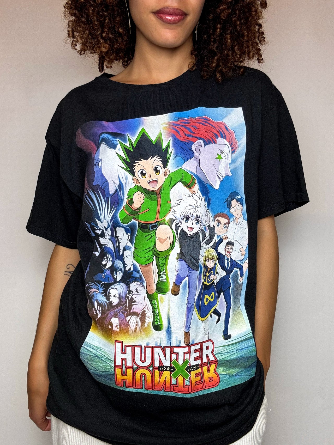 Tee shirt noir HUNTER x HUNTER L vintage
