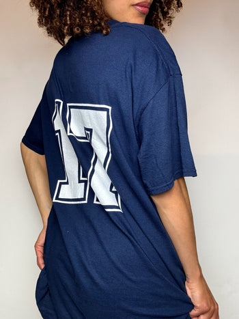 Tee shirt marine HILLTOP UNIVERSITY L vintage