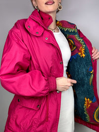 FILA L vintage fuchsia 2-in-1 down jacket