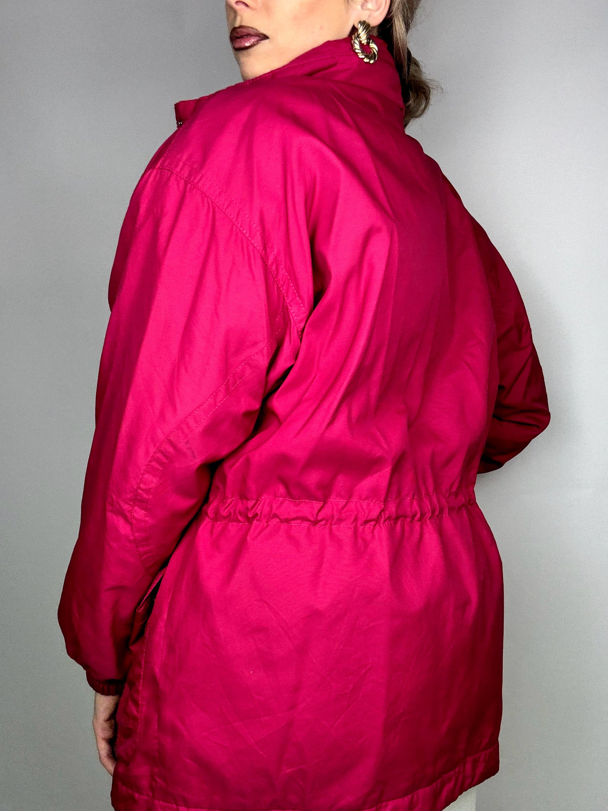FILA L vintage fuchsia 2-in-1 down jacket