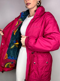 FILA L vintage fuchsia 2-in-1 down jacket