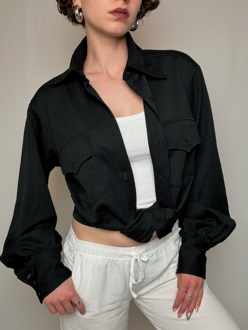 Chemise noire XL vintage