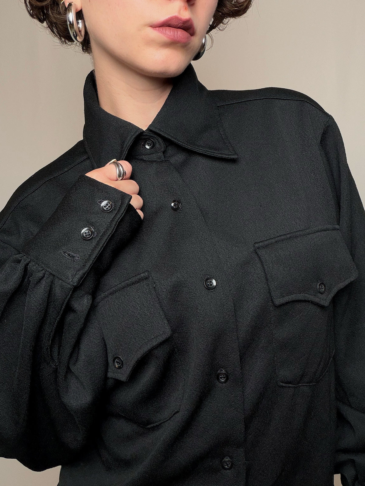 Chemise noire XL vintage