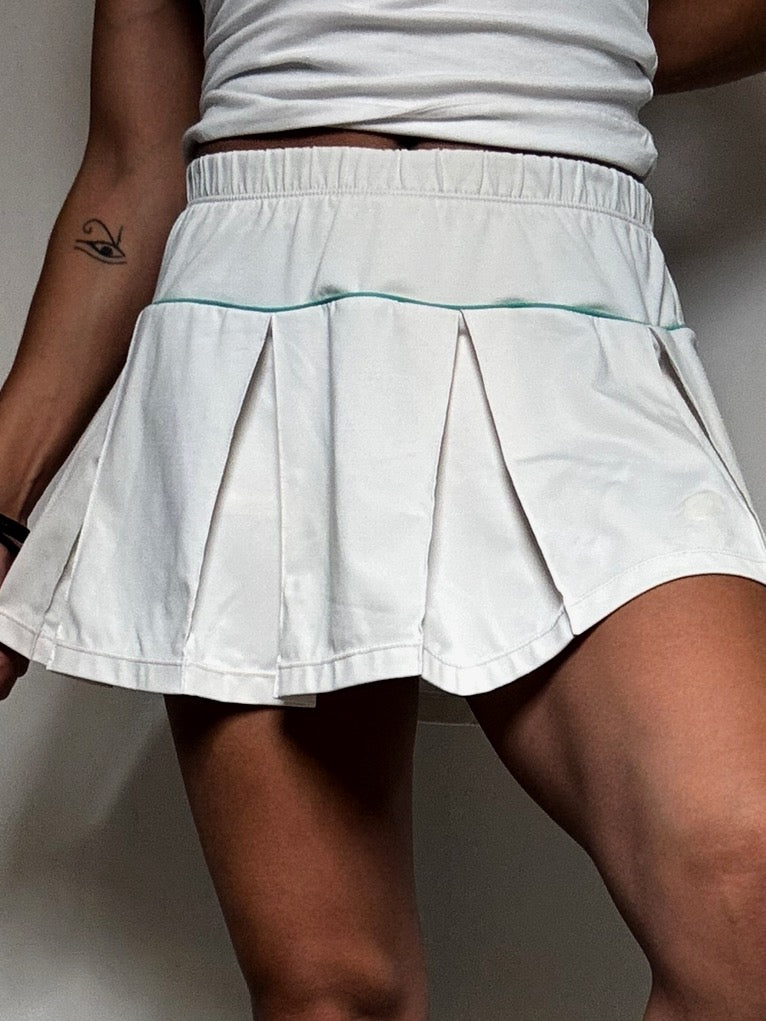 Jupette de tennis blanc Lotto M vintage