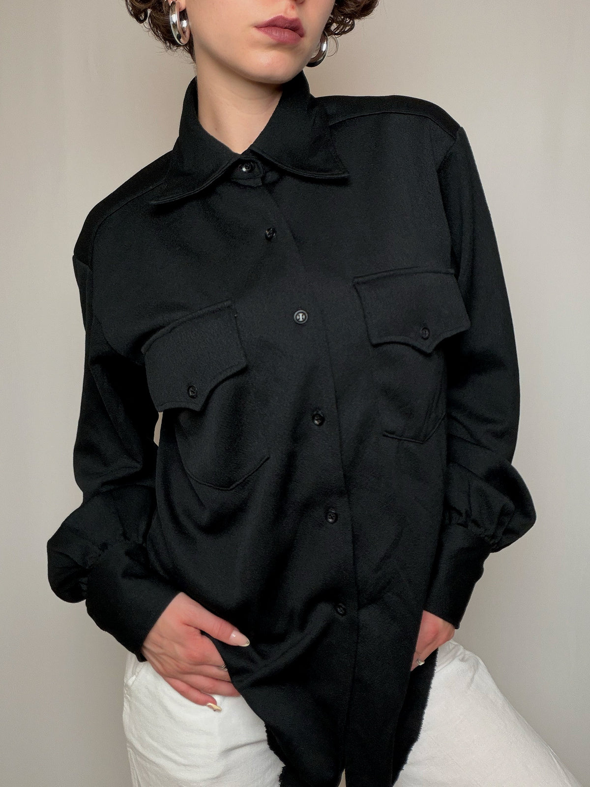 Chemise noire XL vintage