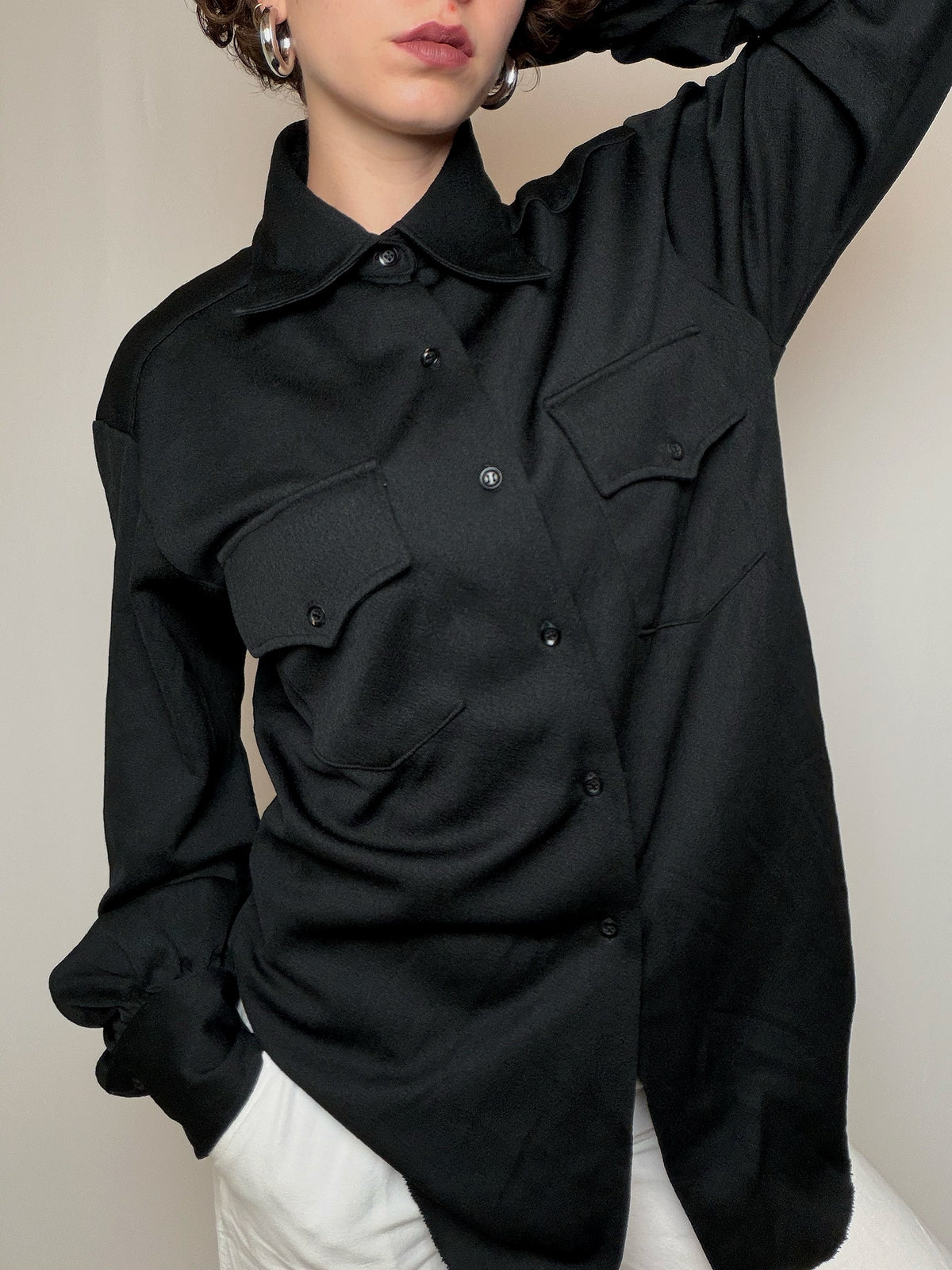 Chemise noire XL vintage