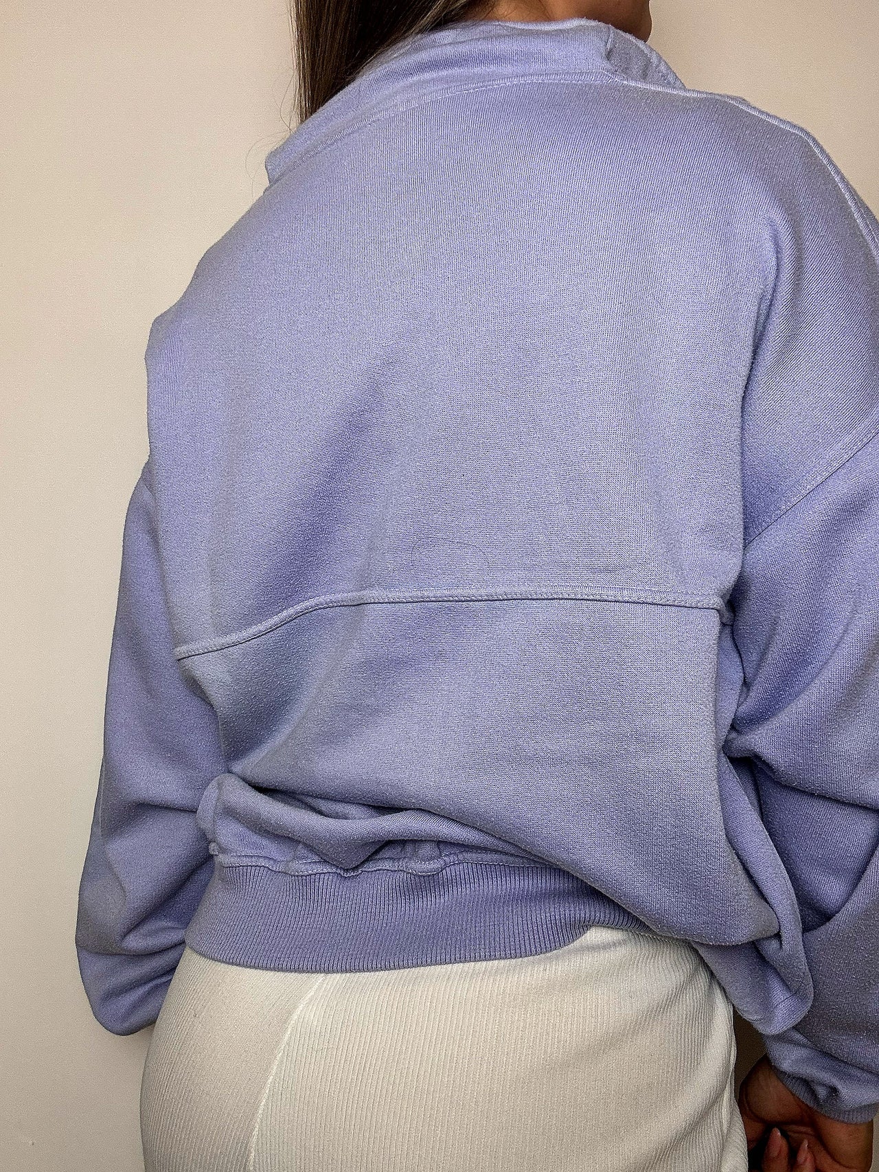 Sweat col cheminé lila NIKE XL vintage