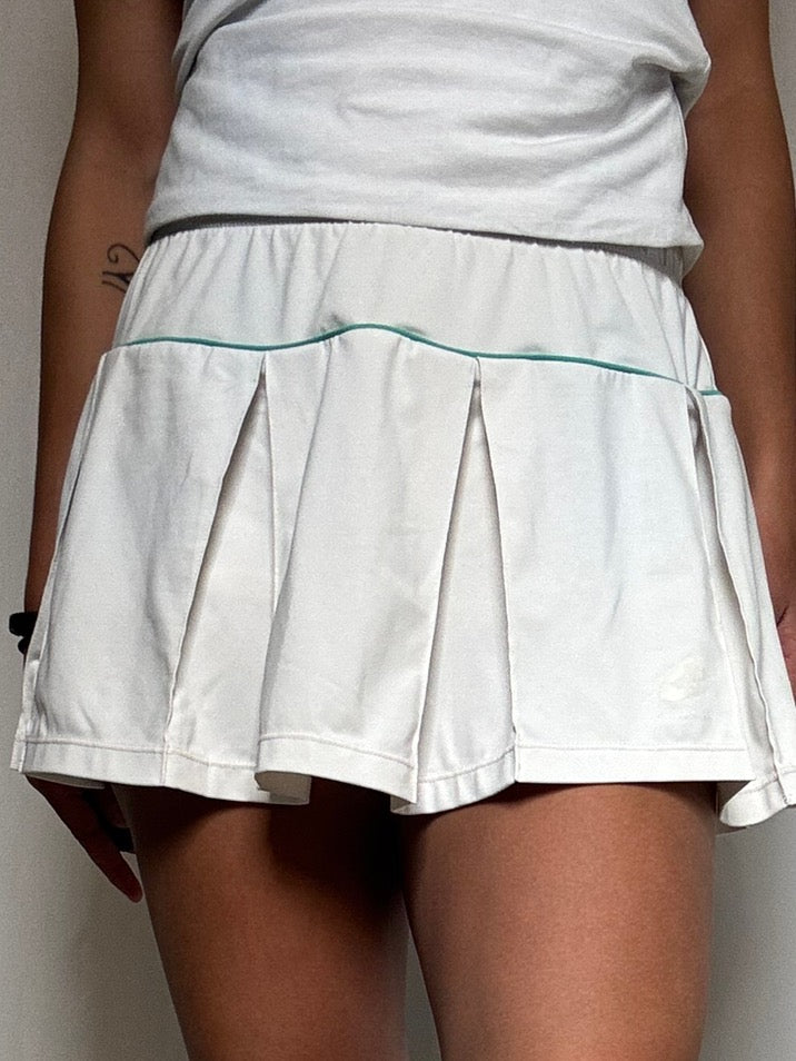 Jupette de tennis blanc Lotto M vintage