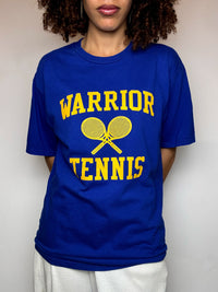 WARRIOR TENNIS M Vintage blaues T-Shirt