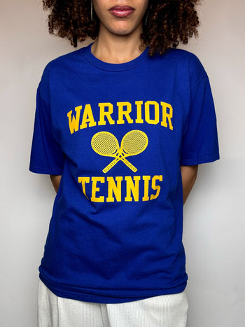 Tee shirt bleu WARRIOR TENNIS M vintage