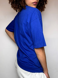 WARRIOR TENNIS M Vintage blaues T-Shirt