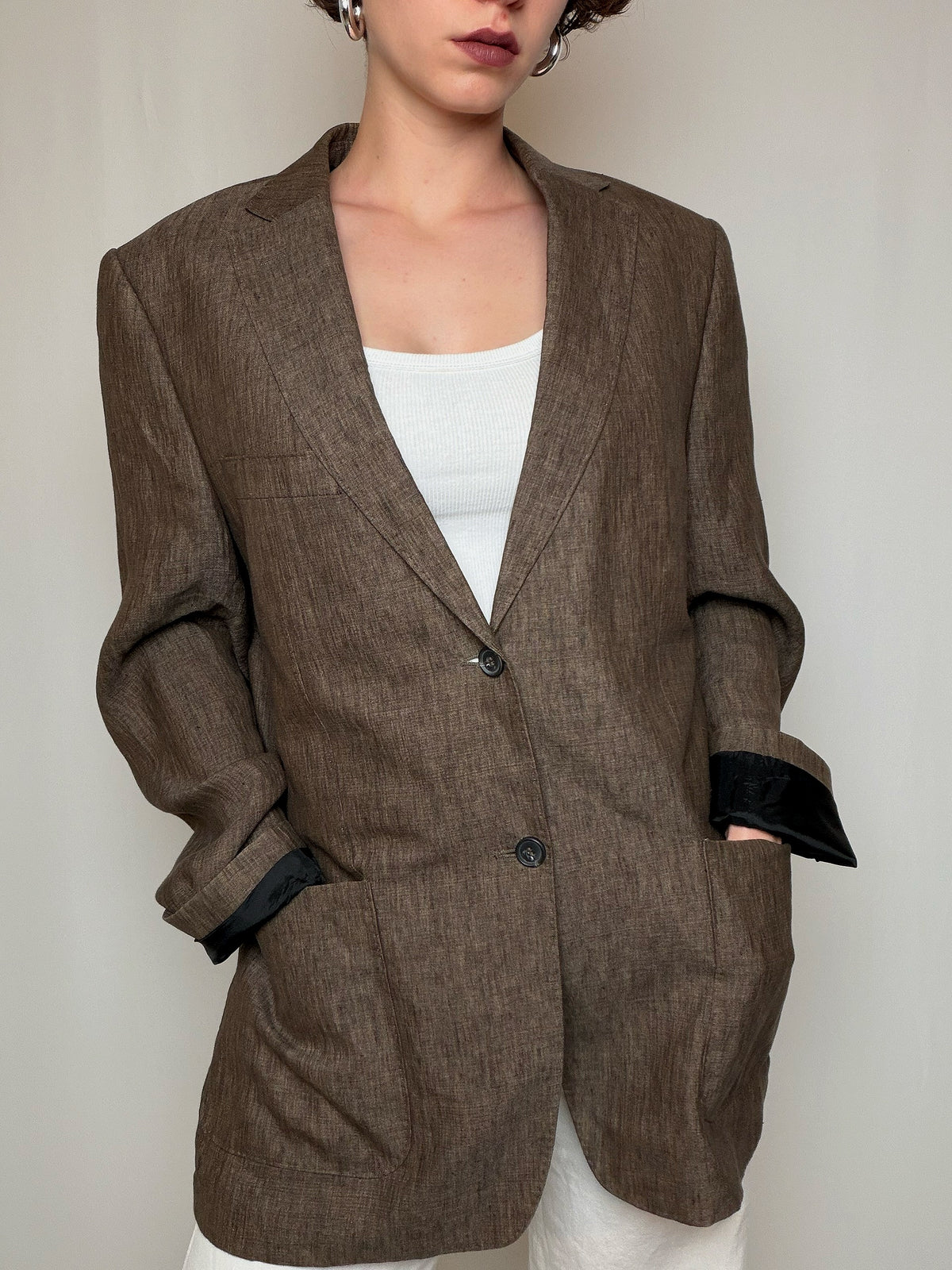 Blazer brun L vintage