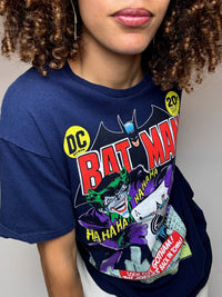 DC COMICS x BATMAN M Vintage schwarzes T-Shirt