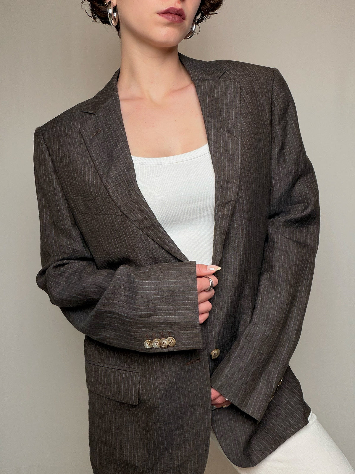 Blazer brun L vintage