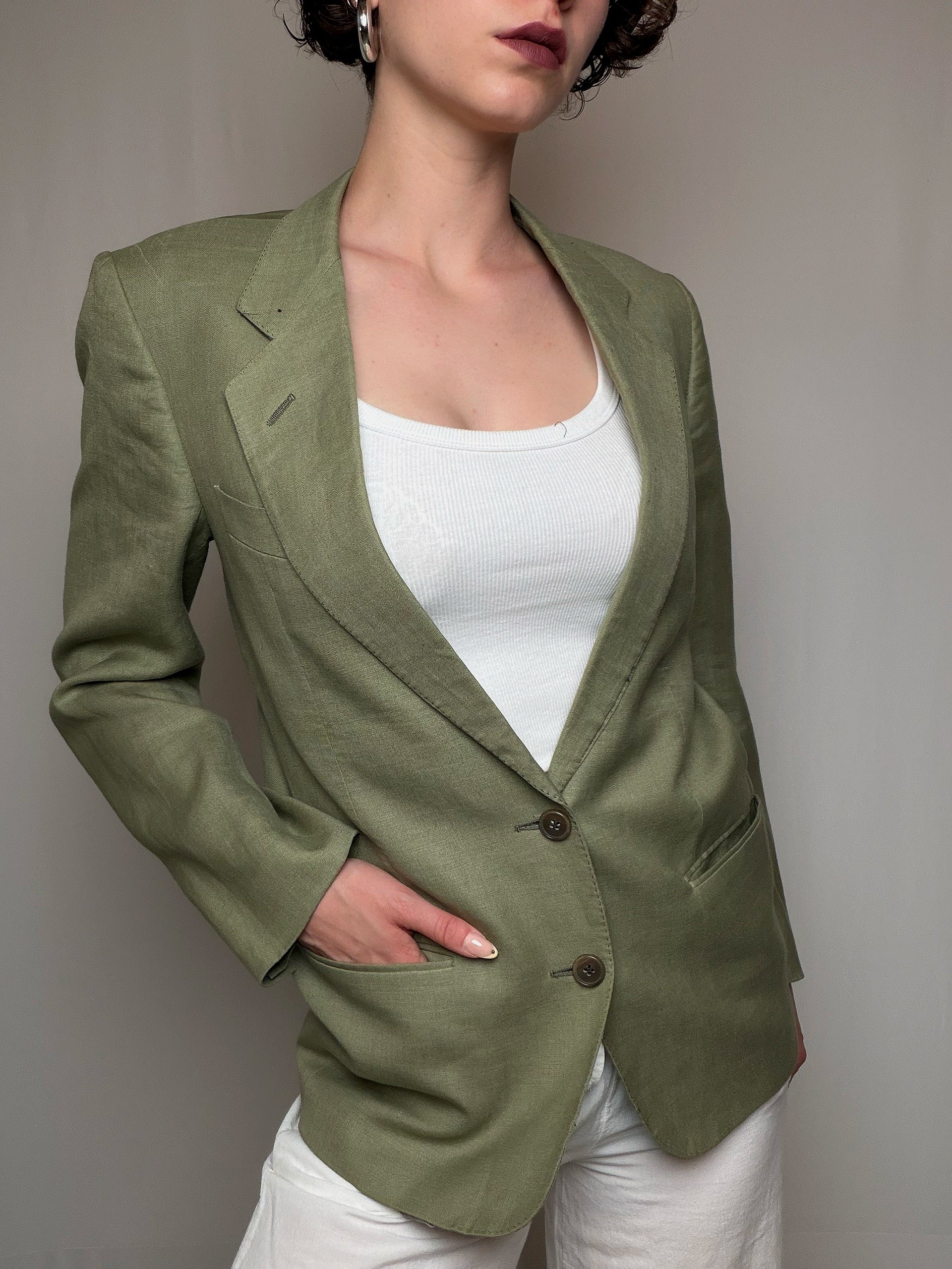 Blazer vert S/M vintage